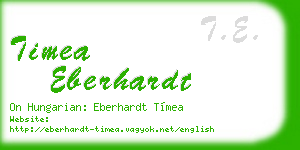 timea eberhardt business card
